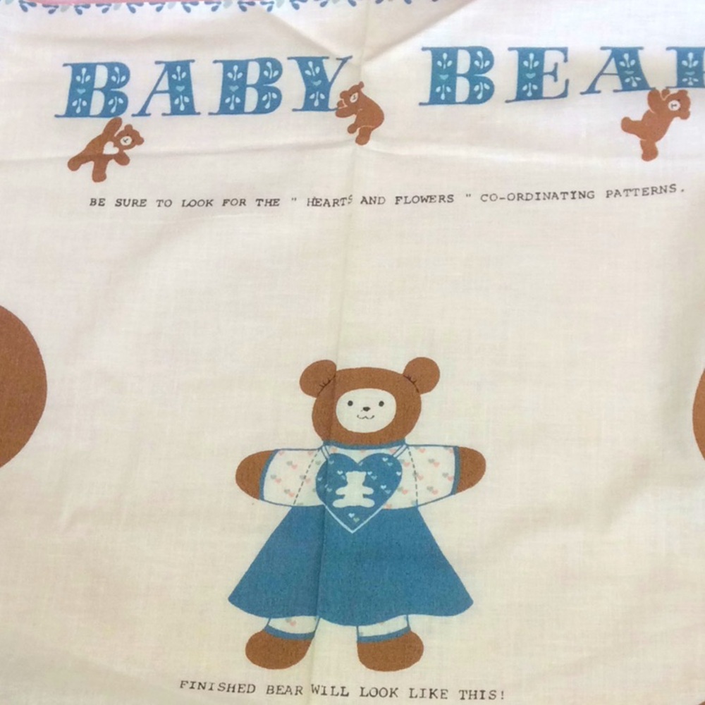 FINAL SALE PRICE Baby Bear & Pillow Kit Fabric